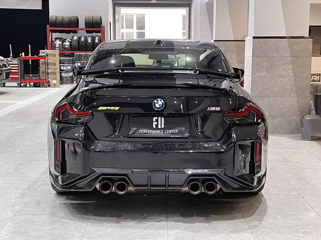 BMW M2 M2C G87 2023-ON & 2 Series 230i M240i G42 2022-ON with Aftermarket Parts - ART V2 Style Carbon Fiber Rear Wing from  ArmorExtend