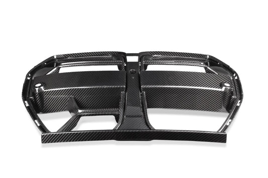 BMW M3 M3C M3CS G80 G81 2021-ON & M4 M4C M4CS G82 G83 2021-ON with Aftermarket Parts - CSL / Without ACC & CSL / With ACC Front Kidney Grill Pre-preg Carbon Fiber from ArmorExtend