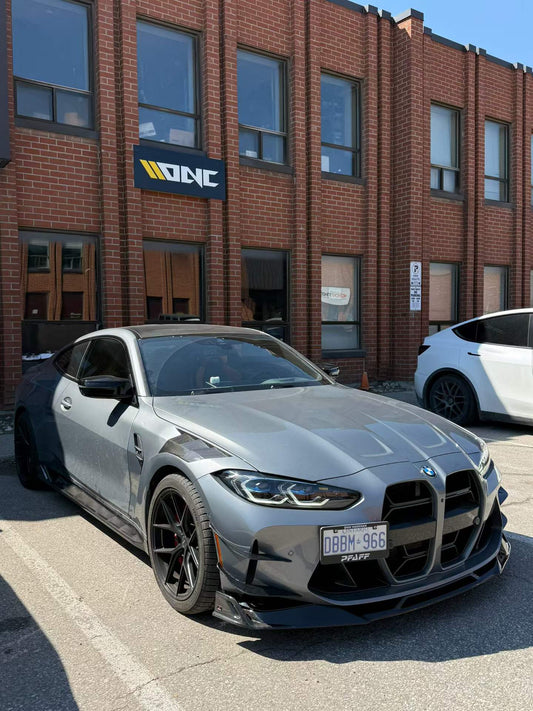 Your BMW M3 G80 G81 2021 2022 2023 2024 & M4 G82 G83 2021 2022 2023 2024 with Aftermarket Parts - AE Style Side Skirts Carbon Fiber?from ArmorExtend