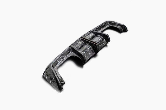 BMW M3 G80 G81 & M4 G82 G83 2021-ON with Aftermarket Parts - V3 Rear Diffuser & Rear Canards Dry Pre-preg Carbon Fiber from ArmorExtend