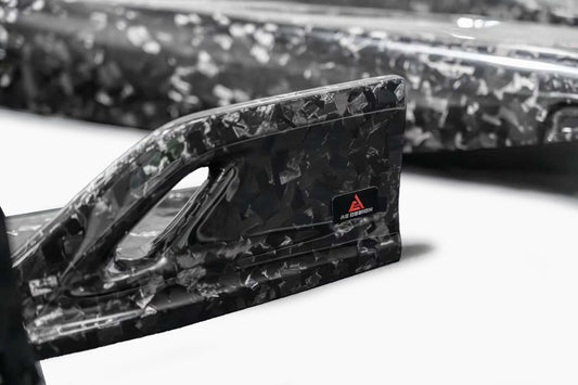 BMW M3 G80 G81 2021 2022 2023 2024 & M4 G82 G83 2021 2022 2023 2024 with Aftermarket Parts - AE V1 Style Front Lip Carbon Fiber from ArmorExtend