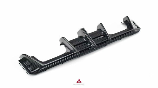 BMW M3 G80 G81 & M4 G82 G83 2021-ON with Aftermarket Parts - V3 Rear Diffuser & Rear Canards Dry Pre-preg Carbon Fiber from ArmorExtend