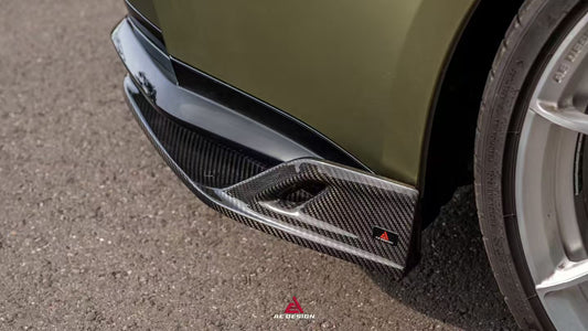 BMW M3 G80 G81 & M4 G82 G83 2021-ON with Aftermarket Parts - V3 Rear Diffuser & Rear Canards Dry Pre-preg Carbon Fiber from ArmorExtend