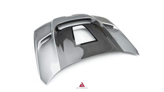 BMW M3CS M3C M3 G80 G81 2021-ON & M4CSL M4CS M4C M4 G82 G83 2021-ON with Aftermarket Parts - ART Vented Transparent Glass V2 Style Hood Bonnet Dry Pre-preg Carbon Fiber from ArmorExtend