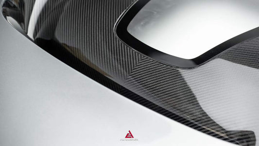 BMW M3CS M3C M3 G80 G81 2021-ON & M4CSL M4CS M4C M4 G82 G83 2021-ON with Aftermarket Parts - ART Vented Transparent Glass V2 Style Hood Bonnet Dry Pre-preg Carbon Fiber from ArmorExtend