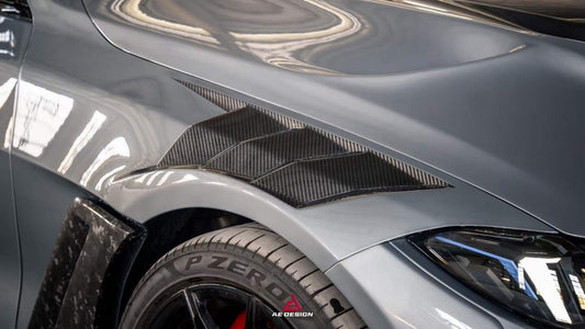 BMW M4 / M4C / M4CS G82 G83 2021-ON with Aftermarket Parts - ART Widebody Front Fenders Dry Pre-preg Carbon Fiber from ArmorExtend