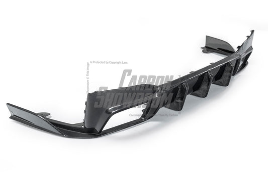 BMW M5/M5C F90 (Fits Both Pre-LCI & LCI) 2018 2019 2020 2021 2022 2023 2024 & 5 Series G30 540i (With M-Package Bumper) M550i (Fits Both Pre-LCI & LCI) 2017 2018 2019 2020 2021 2022 2023 2024 with Aftermarket Parts - AE Rear Diffuser Carbon Fiber from ArmorExtend