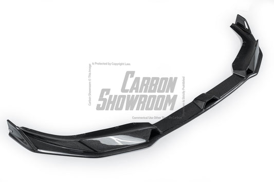 BMW M5 / M5C F90 Pre-LCI 2018 2019 2020 & M5 / M5C F90 LCI 2021 2022 2023 2024 With Aftermarket Parts - AE Lower Lip & Middle Lip Carbon Fiber from ArmorExtend