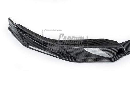 BMW M5 / M5C F90 Pre-LCI 2018 2019 2020 & M5 / M5C F90 LCI 2021 2022 2023 2024 With Aftermarket Parts - AE Lower Lip & Middle Lip Carbon Fiber from ArmorExtend