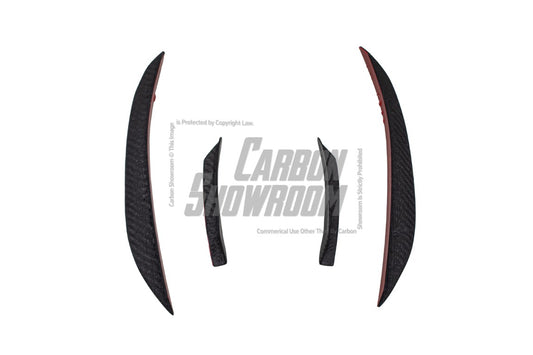 BMW X3M X3MC F97 LCI 2022 2023 2024 & X4M X4MC F98 LCI 2022 2023 2024 with Aftermarket Parts - AE Front Canards Carbon Fiber from ArmorExtend