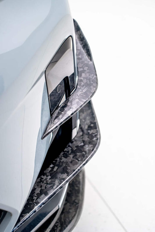 BMW X3M X3MC F97 LCI 2022 2023 2024 & X4M X4MC F98 LCI 2022 2023 2024 2025 with Aftermarket Parts - ART V2 Front Canards Carbon Fiber from ArmorExtend