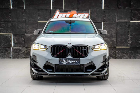 BMW X3M X3MC F97 LCI 2022 2023 2024 & X4M X4MC F98 LCI 2022 2023 2024 2025 with Aftermarket Parts - ART V2 Front Canards Carbon Fiber from ArmorExtend