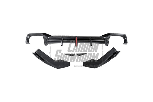 BMW X4 xDrive 30i (with M-Package Bumper) & M40i G02 LCI 2022 2023 2024 with Aftermarket Parts - AE Style Diffuser & Canards Carbon Fiber from ArmorExtend