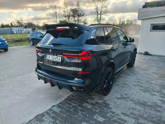 BMW X5 G05 M50i X/S Drive 40i (with M-Package) (Fits Both Pre-LCI & LCI) 2019 2020 2021 2022 2023 2024 with Aftermarket Parts - AE Style Rear Diffuser Carbon Fiber from ArmorExtend