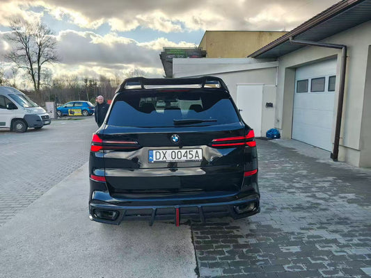 BMW X5 G05 M50i X/S Drive 40i (with M-Package) (Fits Both Pre-LCI & LCI) 2019 2020 2021 2022 2023 2024 with Aftermarket Parts - AE Style Rear Diffuser Carbon Fiber from ArmorExtend