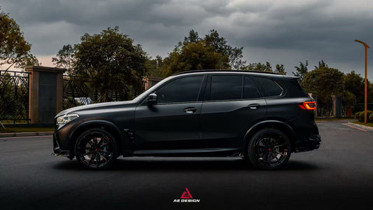 BMW X3 G01 & X4 G02 s/x Drive 30i M40i 2019 2020 2021 2022 2023 2024 & X3M F97 & X4M F98 (Fits Both Pre-LCI & LCI) 2019 2020 2021 2022 2023 2024 with Aftermarket Parts - AE V2 Side Skirts Carbon Fiber from ArmorExtend