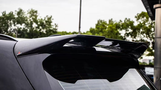 BMW X5M X5MC F95 (Fits Both Pre-LCI & LCI) 2020 2021 2022 2023 2024 with Aftermarket Parts - AE Style Rear Roof Spoiler Carbon Fiber from ArmorExtend