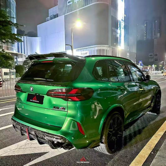 BMW X5M X5MC F95 & X6M X6MC F96 (Fits Both Pre-LCI & LCI) 2020 2021 2022 2023 2024 With Aftermarket Parts - AE V2 Style Rear Diffuser & Canards Pre-preg Carbon Fiber from ArmorExtend