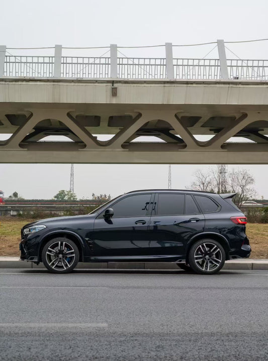 BMW X5 M60i xDrive50e x/sDrive40i G05 (Fits Both Pre-LCI & LCI) 2020-ON & X5M X5MC F95 (Fits Both Pre-LCI & LCI) 2020-ON & X6 M60I xDrive40i G06 (Fits Pre-LCI & LCI) 2020-ON & X6M X6MC F96 (Fits Pre-LCI & LCI) 2020-ON with Aftermarket Parts - AE V2 Side Skirts Carbon Fiber from Armorextend