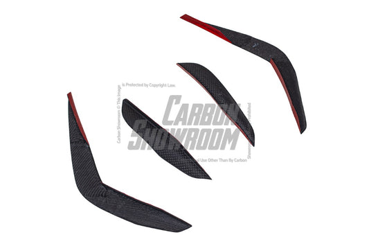 BMW X5 s/x Drive 40i & xDrive 50e (With M-Package, does not fit base model) & M60i G05 LCI 2023-ON with Aftermarket Parts - AE Style Carbon Fiber Front Canards from ArmorExtend