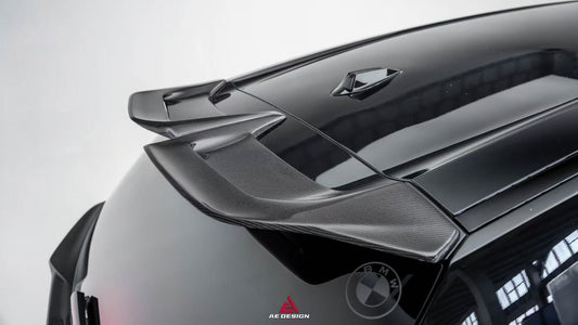 BMW XM / XM Label Red G09 2023-ON with Aftermarket Parts - AE Rear Roof Spoiler Carbon Fiber from ArmorExtend