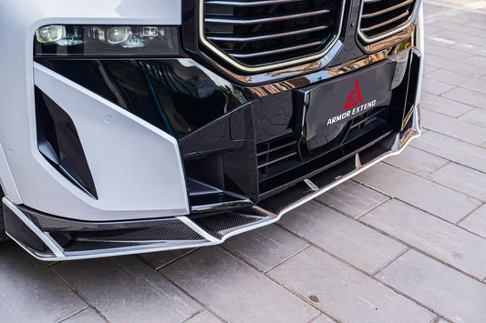 BMW XM / XM Label Red G09 2023-ON with Aftermarket Parts - AE Front Lip Pre-preg Carbon Fiber from ArmorExtend