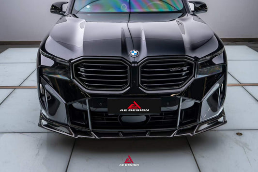 BMW XM / XM Label Red G09 2023-ON with Aftermarket Parts - AE Front Lip Pre-preg Carbon Fiber from ArmorExtend