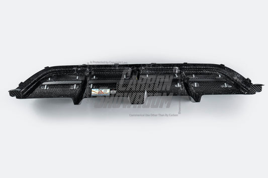 Mercedes Benz GLC43 AMG & GLC300 (with sport-package bumper, does not fit base model) W253 GLC & GLC Coupe 2020 2021 2022 2023 with Aftermarket Parts - AE Style Rear Diffuser & Canards Carbon Fiber from ArmorExtend