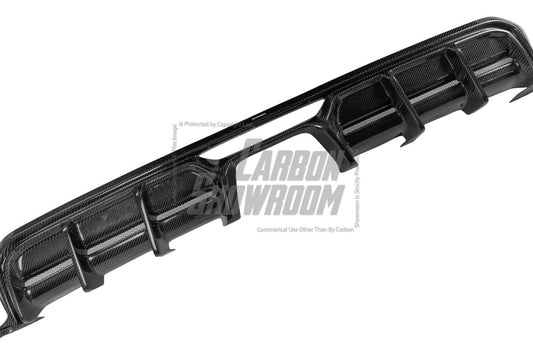 MINI Cooper JCW (John Cooper Works) F56 LCI 2022 2023 2024 with Aftermarket Parts - AE Style Rear Diffuser & Canards Carbon Fiber from ArmorExtend