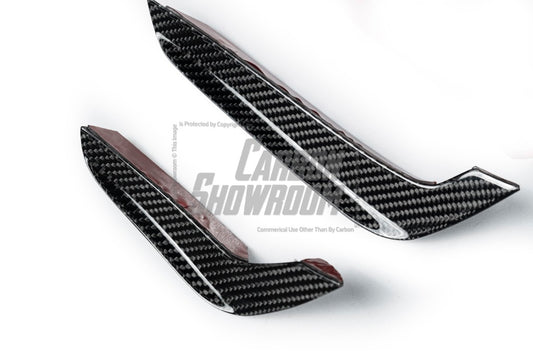 Mercedes Benz C-Class C300 (with sport-package bumper) W206 2021 2022 2023 2024 with Aftermarket Parts - AE Front Canards Carbon Fiber from ArmorExtend