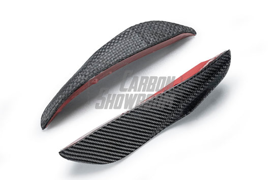Mercedes Benz C-Class C63S C63 AMG W205 Coupe Convertible 2015 2016 2017 2018 2019 2020 2021 2022 2023 (suitable for both pre-facelift and facelift) with Aftermarket Parts - AE Front Canards Carbon Fiber from ArmorExtend