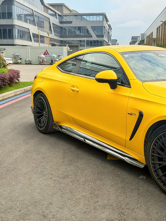 Mercedes Benz CLE-Class AMG CLE 53 C236 A236 2024-ON with Aftermarket Parts - AE StyleSide Skirts Dry Pre-preg Carbon Fiber from ArmorExtend