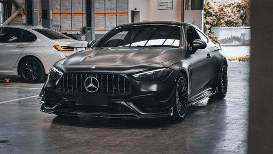 Mercedes Benz CLE-Class AMG CLE 53 C236 A236 2024-ON with Aftermarket Parts - AE Style Front Canards Dry Pre-preg Carbon Fiber from ArmorExtend