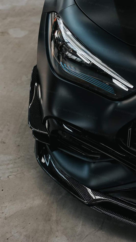 Mercedes Benz CLE-Class AMG CLE 53 C236 A236 2024-ON with Aftermarket Parts - AE Style Front Canards Dry Pre-preg Carbon Fiber from ArmorExtend