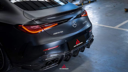 Mercedes Benz CLE-Class AMG CLE 53 C236 A236 2024-ON with Aftermarket Parts - AE Style Rear Diffuser Dry Pre-preg Carbon Fiber from ArmorExtend