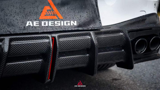 Mercedes Benz CLE-Class AMG CLE 53 C236 A236 2024-ON with Aftermarket Parts - AE Style Rear Diffuser Dry Pre-preg Carbon Fiber from ArmorExtend