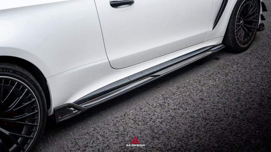 Mercedes Benz CLE-Class AMG CLE 53 C236 A236 2024-ON with Aftermarket Parts - AE StyleSide Skirts Dry Pre-preg Carbon Fiber from ArmorExtend