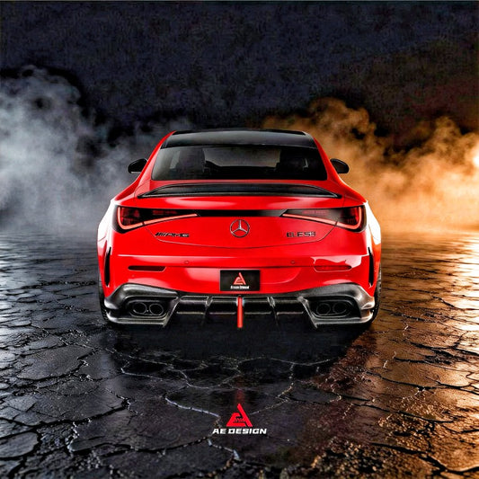 Mercedes Benz CLE-Class AMG CLE 53 C236 A236 2024-ON with Aftermarket Parts - AE Style Rear Diffuser Dry Pre-preg Carbon Fiber from ArmorExtend