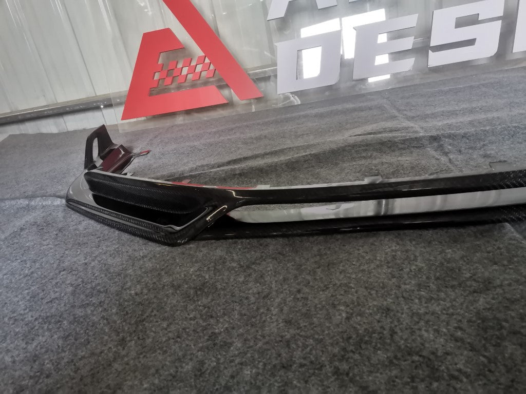 Porsche 911 991.2 Carrera GTS/4 GTS 2015-2019 with Aftermarket Parts - AE Style Carbon Fiber Front Lip from ArmorExtend