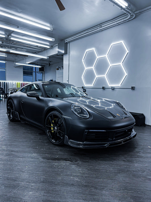 Porsche 911 992 Carrera/4/S/4S (Fits Aero Kit / Sport Package & Base Model)2020-ON with Aftermarket Parts - AE Style Side Skirts Pre-preg Carbon Fiber from ArmorExtend