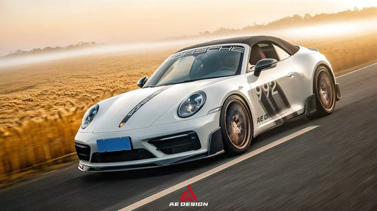 Porsche 911 992 Carrera/4/S/4S (Fits Aero Kit / Sport Package & Base Model)2020-ON with Aftermarket Parts - AE Style Side Skirts Pre-preg Carbon Fiber from ArmorExtend