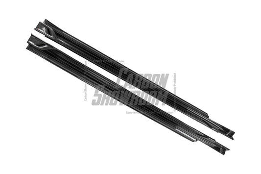 Porsche Panamera 976 Base 4 4S E-Hybird GTS Turbo 2024-ON with Aftermarket Parts - AE Desgin ART Side Skirts Carbon Fiber from ArmorExtend