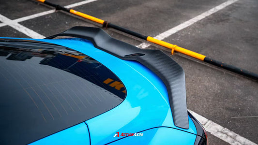 Tesla Model 3 Highland / Performance 2024-ON with Aftermarket Parts - V2 Rear Lip Spoiler Dry Pre-preg Carbon Fiber from ArmorExtend