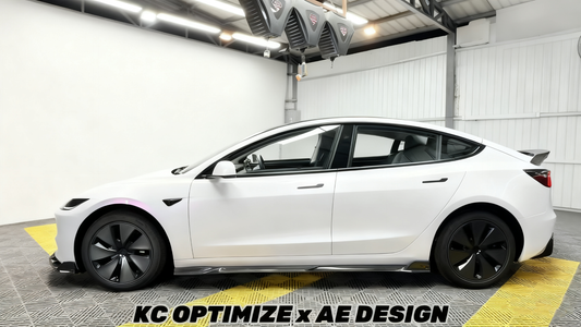 Tesla Model 3 Highland / Performance 2024-ON with Aftermarket Parts - V2 Rear Lip Spoiler Dry Pre-preg Carbon Fiber from ArmorExtend