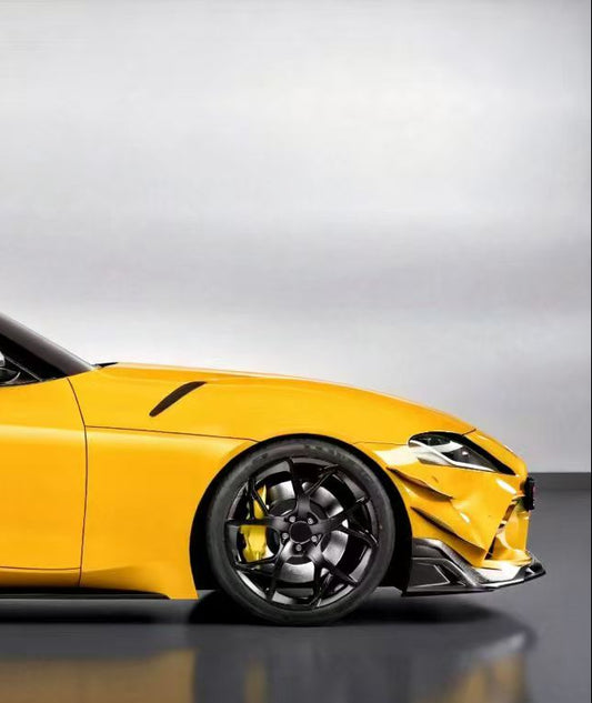 Toyota Supra MK5 A90 A91 3.0 2.0 2020-ON with Aftermarket Parts - AE Style Front Canards Carbon Fiber from ArmorExtend