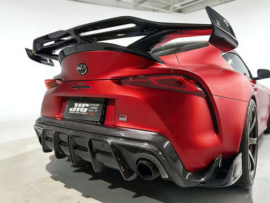 Toyota Supra MK5 A90 A91 3.0 2.0 2020-ON with Aftermarket Parts - AE Style Rear Diffuser & Canards Carbon Fiber from ArmorExtend