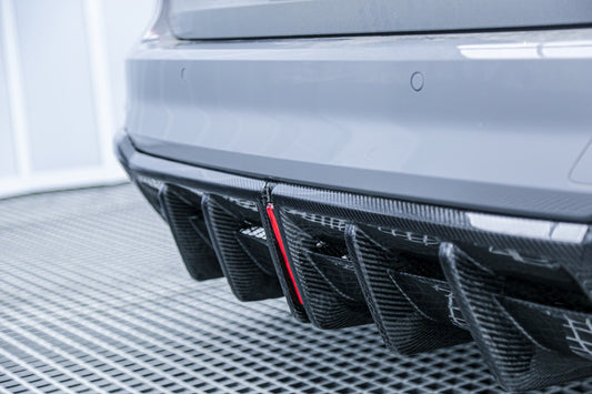 Audi RS4 B9 / B9.5 2018 2019 2020 2021 2022 2023 2024 with Aftermarket Parts - AE Rear Diffuser & Canards Carbon Fiber from ArmorExtend