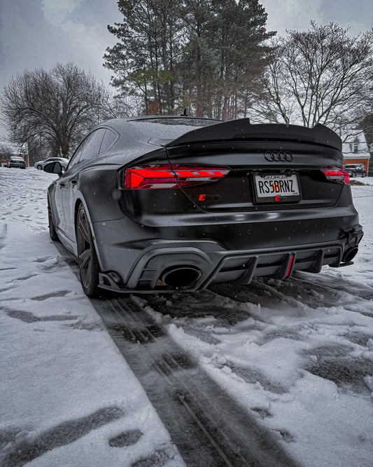 Your Audi RS5 B9.5 2020 2021 2022 2023 2024 with Aftermarket Parts - AE Style Rear Diffuser Carbon Fiber from ArmorExtend