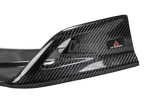 Audi RS5 B9.5 2020 2021 2022 2023 2024 with Aftermarket Parts - AE Style Front Lip Carbon Fiber from ArmorExtend