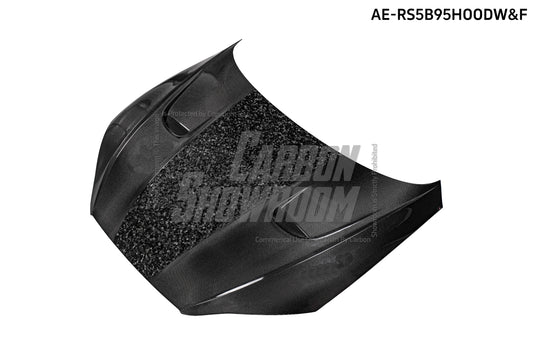 Audi RS5 S5 A5 B9 B9.5 2017 2018 2019 2020 2021 2022 2023 2024 with Aftermarket Parts - AE Style Hood Bonnet Carbon Fiber from ArmorExtend